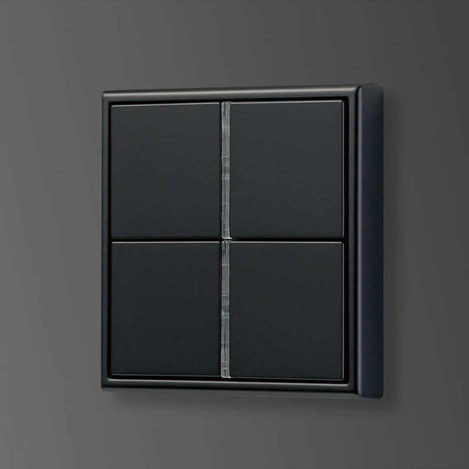 JUNG-LS990-KNX-Taster-F40-Graphitschwarz-Mat Keypad - F40 Range